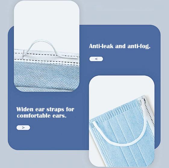 50 st Engångsskyddsmask  KN95-mask 3 lager Anti-bakteriell ansiktsskydd FFP2 FFP3 Anti Dust Mask