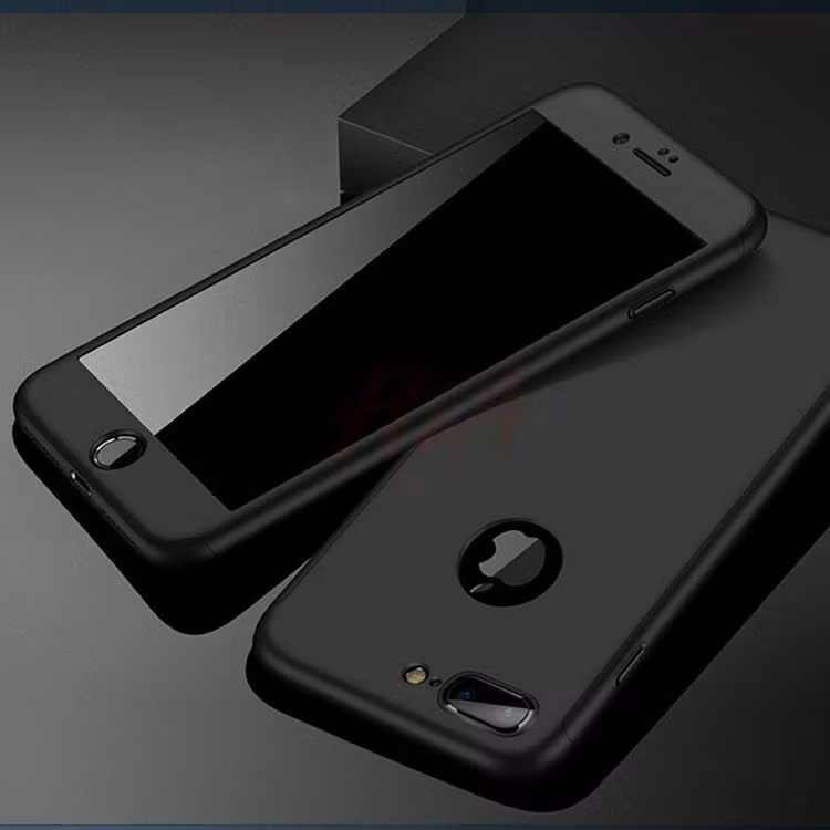 360 Skal till iPhone 5S Stötsäkert skydd + glas - Svart
