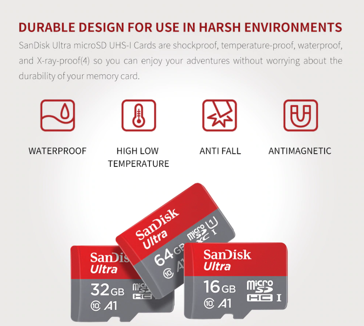 Sandisk Ultra Micro SD Minneskort - 128 GB