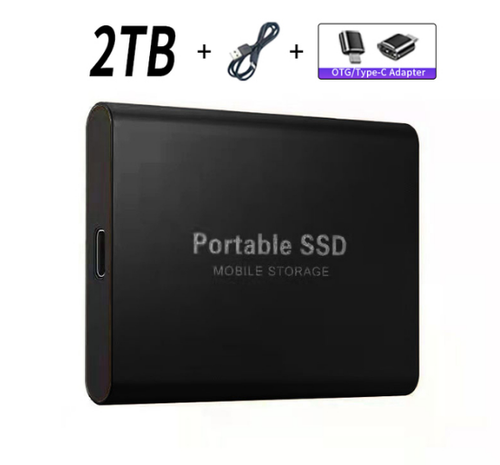 4-Pack SSD 2TB Extern Hårddisk | USB/Typ-C | Refurbished & Prisvärd