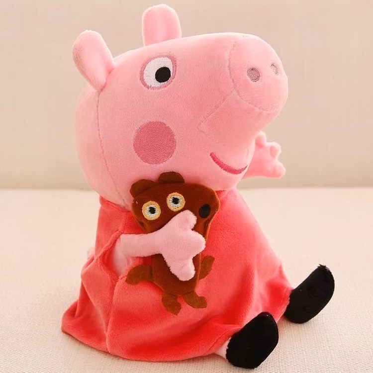 Greta Gris Peppa Pig Gosedjur Familj Set Deluxe