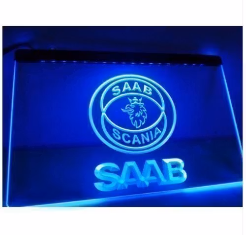 SAAB LED NEON LJUS SKYLT LIGHT SIGN NR