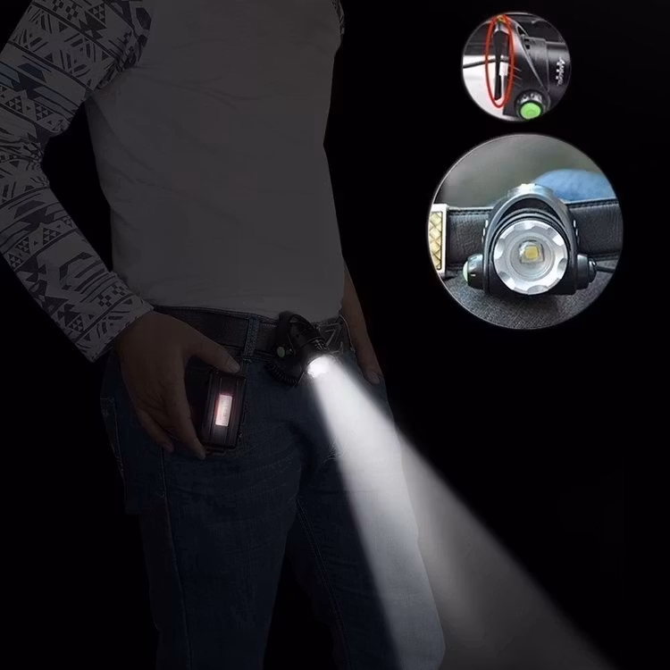 5000Lm Lumens XM-L CREE L2 V6 LED Laddningsbar Pannlampa