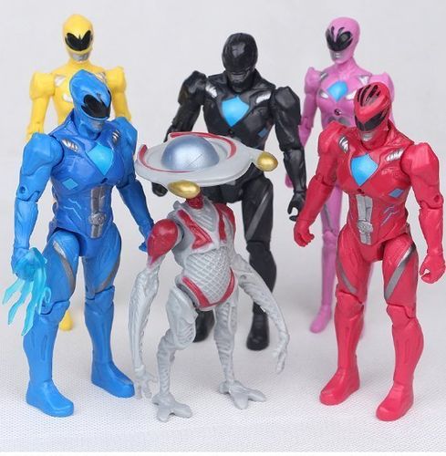 Power Rangers Leksak Deluxe Action Figurer LED