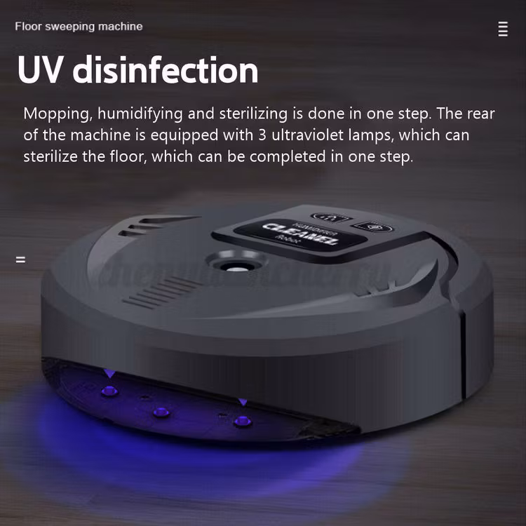 Smart automatisk robotdammsugare UV Desinfektion Moppning