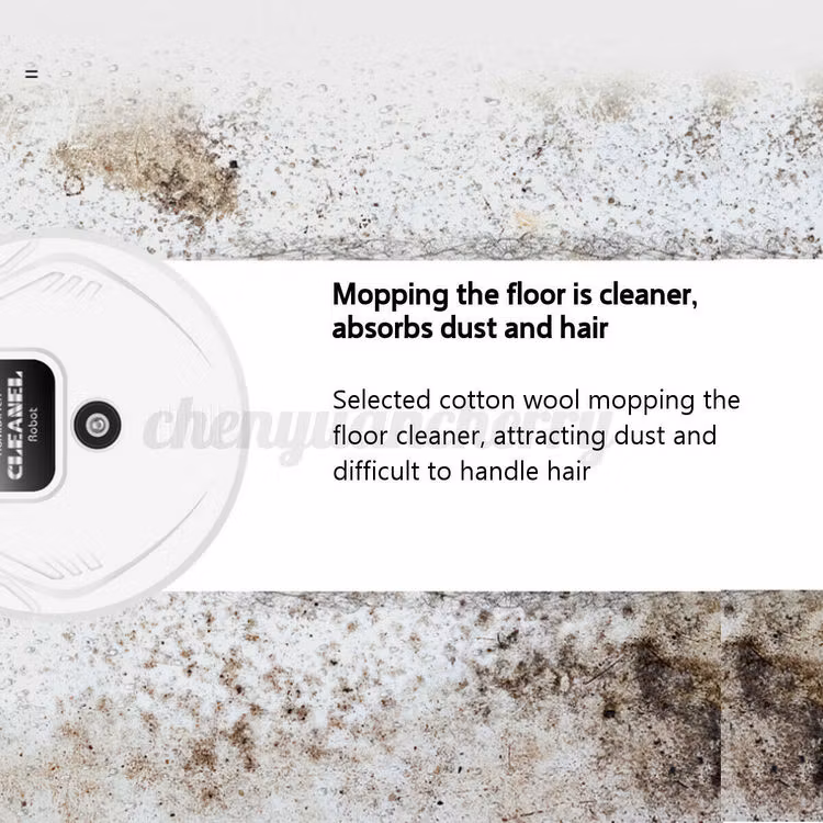 Smart automatisk robotdammsugare UV Desinfektion Moppning