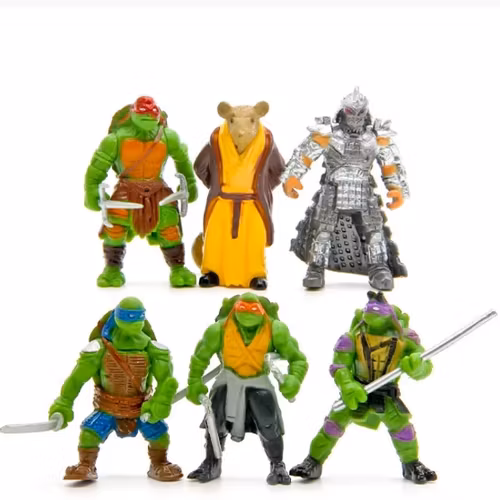 6 st TMNT Ninja Turtles figurer