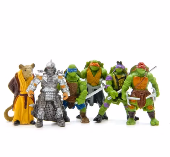 6 st TMNT Ninja Turtles figurer