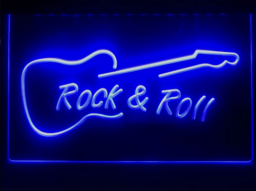 ROCK & ROLL NEON LJUS PUB SKYLT LIGHT SKYLT SIGN NR