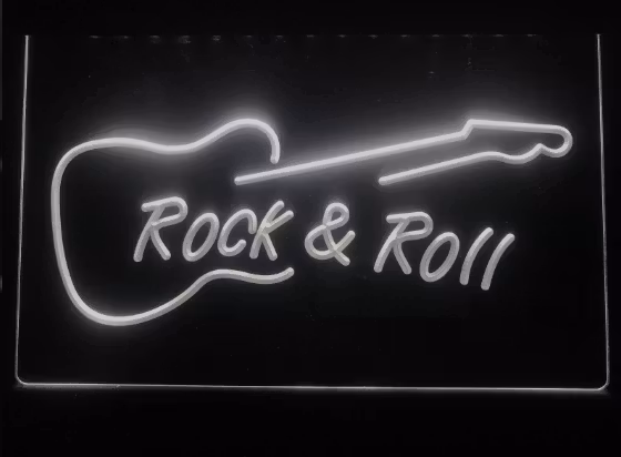 ROCK & ROLL NEON LJUS PUB SKYLT LIGHT SKYLT SIGN NR
