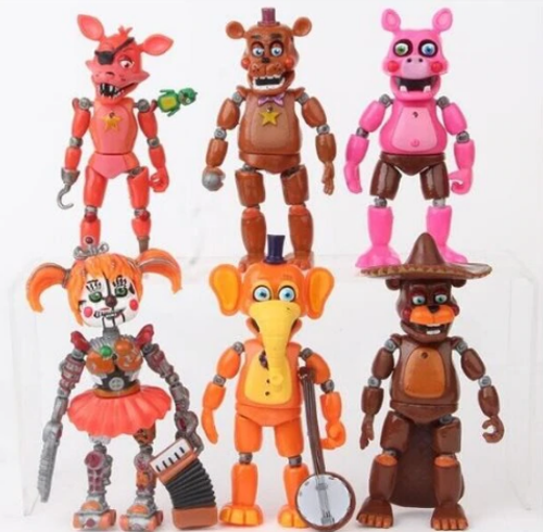 6-Pack Five Nights At Freddy's Figurer Deluxe Set