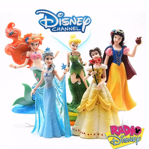 5-Pack Disney Princess Deluxe Figurer Frozen Elsa Anna Mermaid Cinderella Flower Fairy