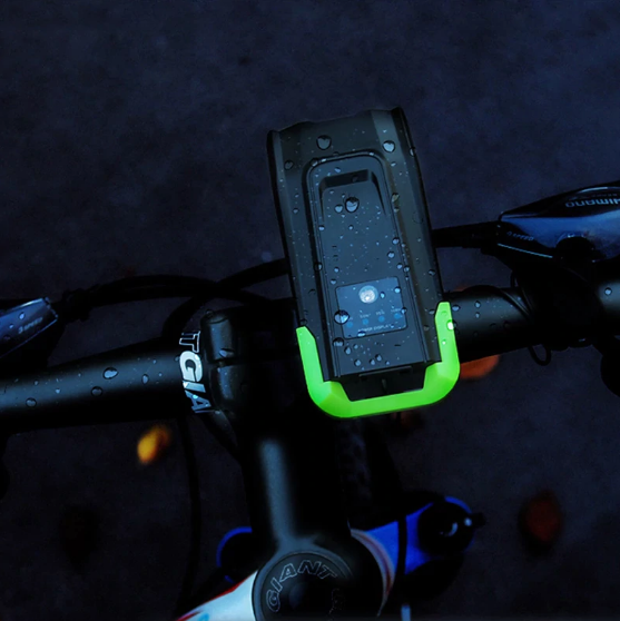 Smart Cykellampa Framlampa 800 Lumens + Baklampa 4000 mAh Inbyggt Horn Uppladdningsbart