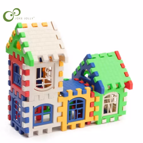24 st Bygg Block Pussel Barn 3D Puzzle