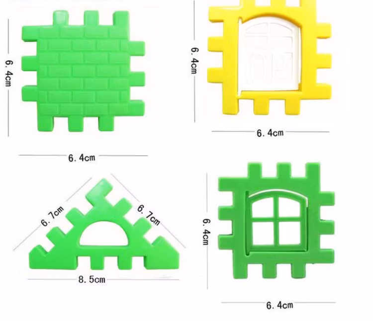 24 st Bygg Block Pussel Barn 3D Puzzle