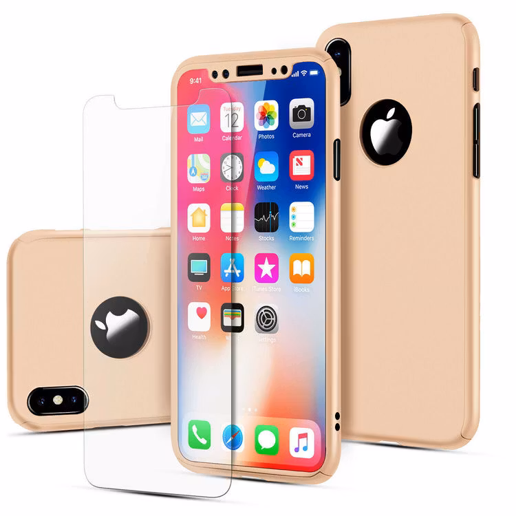 360 Skal till iPhone SE Stötsäkert skydd + glas