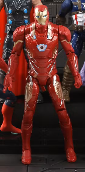 Marvel Deluxe Set Avengers Actionfigurer Iron Man Spider Man Hulk Thanos mm