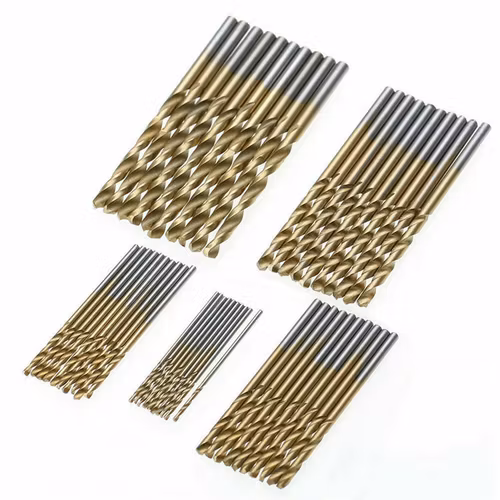 50 st Set STS HSS Borrsats Koboltborrbitar HSS-Co För hårdmetall rostfritt stål 1mm-3mm