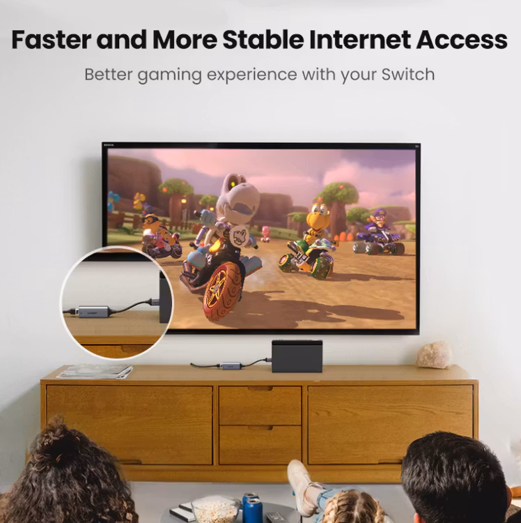 UGREEN USB 2.0 Ethernet Lan Adapter USB 3.0 Nätverkskort Network Card till RJ45 Lan för Windows 10 Xiaomi Mi Box 3 S Nintendo Switch Ethernet USB
