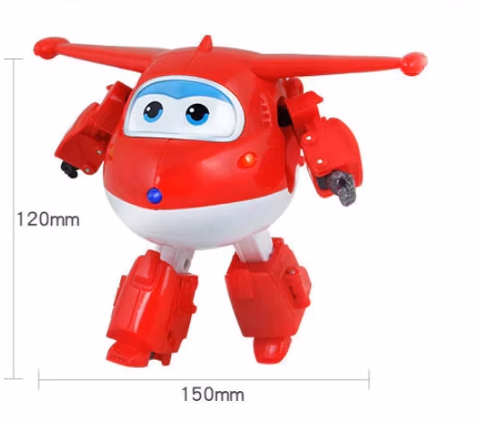 ABS Mästerflygarna Leksak Figur Flygplan Actionfigurer Robot Transformation Anime - Jet