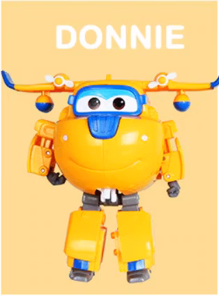 ABS Mästerflygarna Leksak Figur Flygplan Actionfigurer Robot Transformation Anime - Donnie