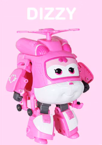 ABS Mästerflygarna Leksak Figur Flygplan Actionfigurer Robot Transformation Anime - Dizzy