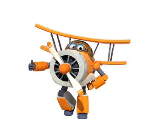 ABS Mästerflygarna Leksak Figur Flygplan Actionfigurer Robot Transformation Anime - Albert