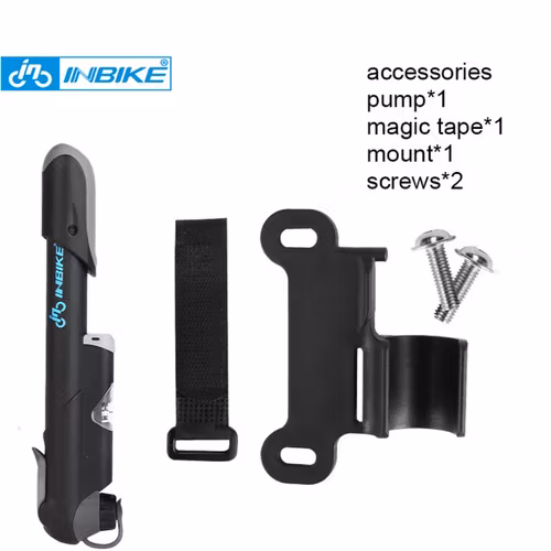 INBIKE Bärbar Cykelpump Mini Handpump Cykling Luftpump Däck Uppblåsare Schrader Presta Valve MTB Mountainbike pump