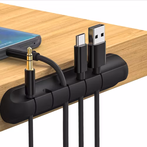 Kabelfäste Kabelhållare USB-hållare Skrivbord för Hörlurar med Mus Desktop Laptop Kontor Hem