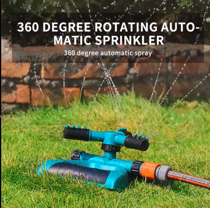 Högkvalitativ 360 graders cirkel roterande trädgårdssprinkler trädgårdsbevattning automatisk vattning gräs gräsmatta vattenspridare munstycken trädgårdssprinkler