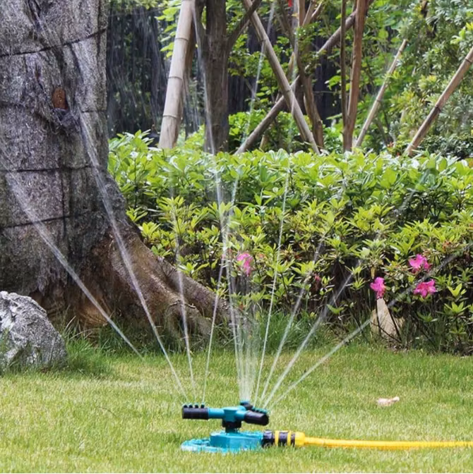 Högkvalitativ 360 graders cirkel roterande trädgårdssprinkler trädgårdsbevattning automatisk vattning gräs gräsmatta vattenspridare munstycken trädgårdssprinkler