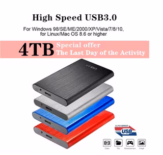 4TB SSD USB3.0 2.5\\ Extern Solid State Drive – Snabb extern lagring