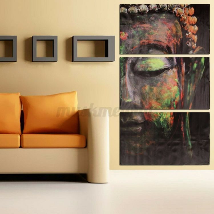 Buddha Oljemålning Canvas Dekoration