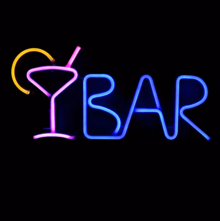 LED BAR Neon Skyltbelysning Bar KTV Lamp Väggdekor med fjärrkontroll