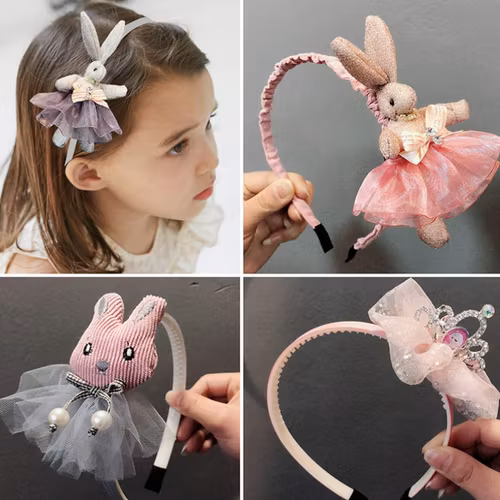 Kaninhårband För Barn Flickor Hårband Båg Prinsessa Huvudband