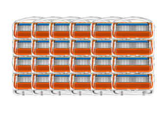 24-pack Rakblad med 5-bladssystem – Skonsam & Nära Rakning | Passar vanliga rakhyvlar