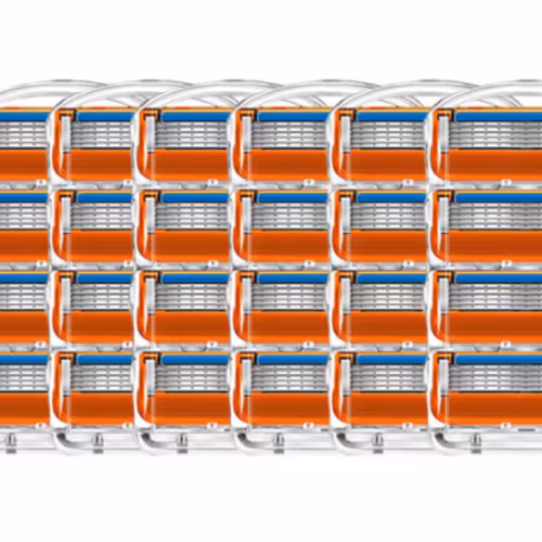 24-pack Rakblad med 5-bladssystem – Skonsam & Nära Rakning | Passar vanliga rakhyvlar