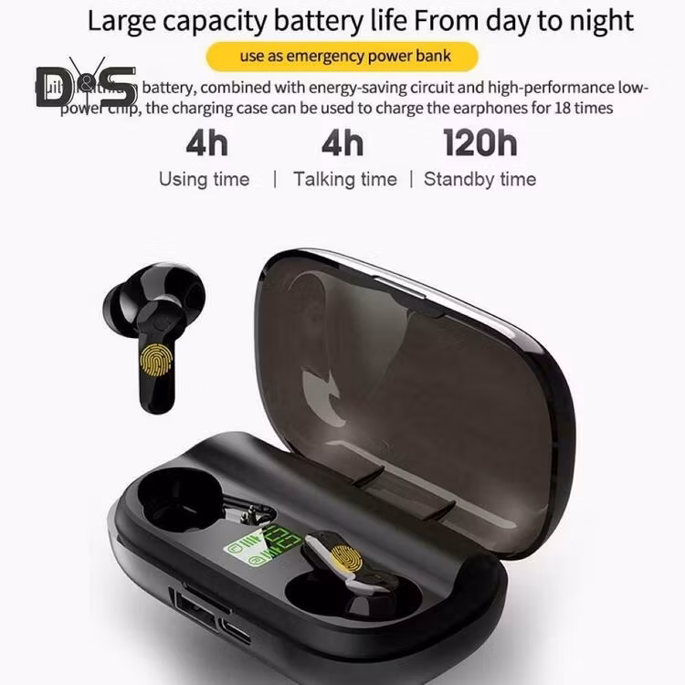 Bluetooth 5.0 Wireless Headphones Earphones Hörlurar Mini In-Ear Pods För iPhone Android med Led-display