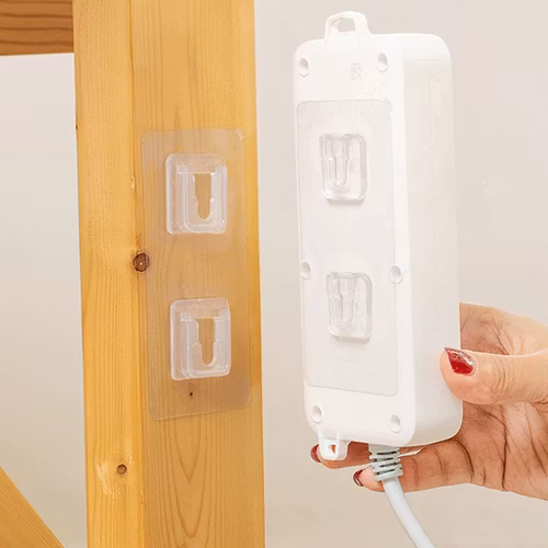 Superstark dubbelsidigt självhäftande tejp kabel för elektronik hem kök badrum - 10 st