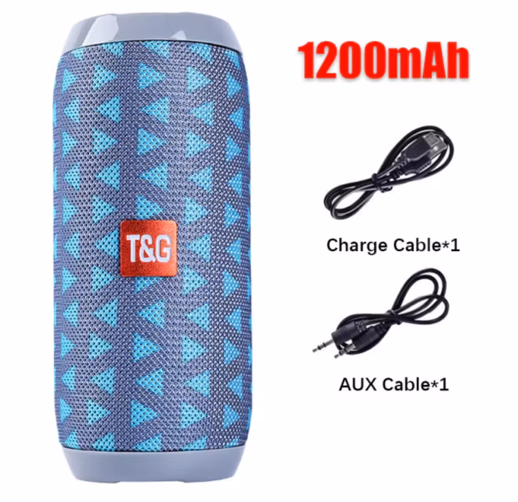 Vattentät Bärbar Bluetooth Högtalare Trådlös Wireless Utomhushögtalare Boombox AUX TF USB Stereo
