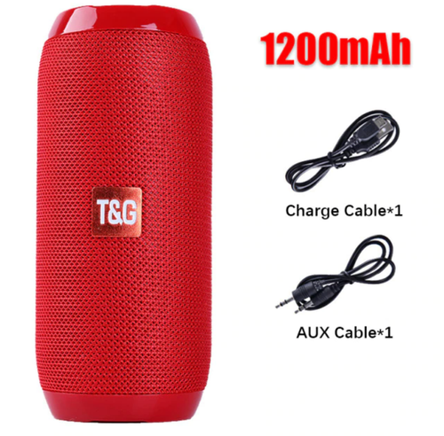 Vattentät Bärbar Bluetooth Högtalare Trådlös Wireless Utomhushögtalare Boombox AUX TF USB Stereo