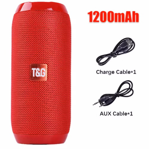 Vattentät Bärbar Bluetooth Högtalare Trådlös Wireless Utomhushögtalare Boombox AUX TF USB Stereo