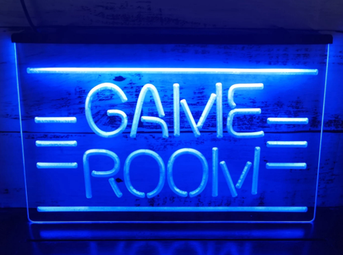 GAME ROOM BAR NEON LJUS LIGHT SKYLT SIGN NR