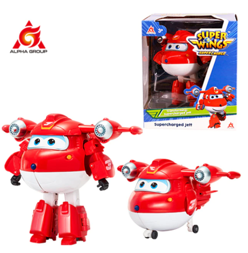 ABS Mästerflygarna Leksak Figur Flygplan Actionfigurer Robot Transformation Anime - Jet