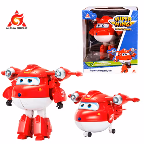 ABS Mästerflygarna Leksak Figur Flygplan Actionfigurer Robot Transformation Anime - Jet