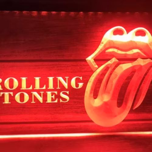 ROLLING STONES BAR NEON LJUS LIGHT SKYLT SIGN NR