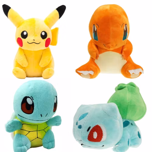 Pokemon Gosedjur Charmander Squirtle Bulbasaur Peluche Toy Pikachu Eevee Deluxe