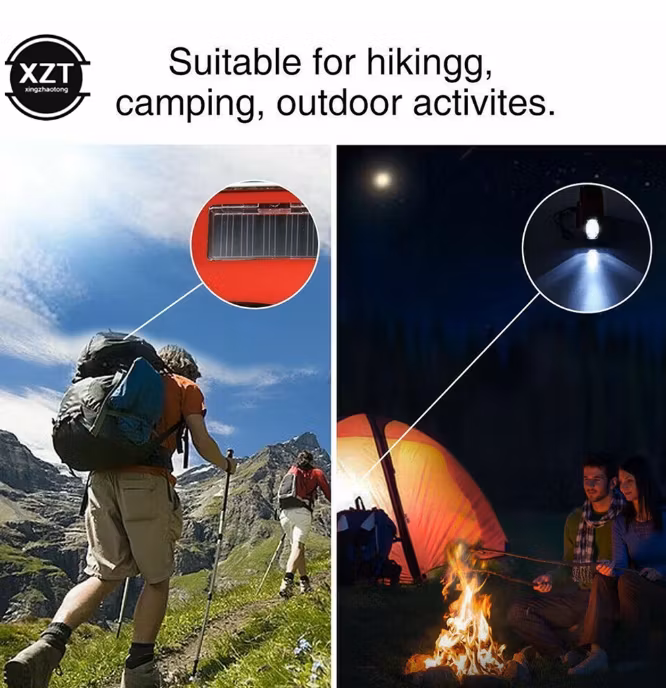 Vevradio Nödradio med Ficklampa och Powerbank