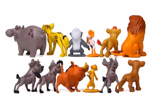 12 st Lejonkungen Figurer Deluxe