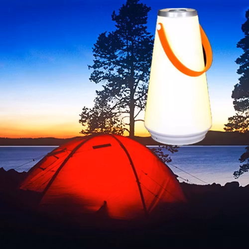 Bärbar Uppladdningsbar Campinglampa Nattlampa Bordslampa Arbetslampa One Touch USB